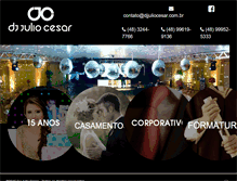 Tablet Screenshot of djjuliocesar.com.br